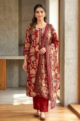 Beautiful Printed Cotton Kurta Set with Dupatta