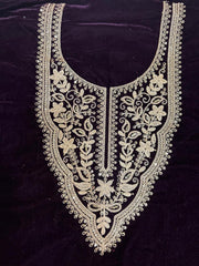 Unstitched Royal Wine Embroidered Velvet Suit Set