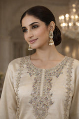 Beautiful Embroidered Kurta Set with Farsi Salwar