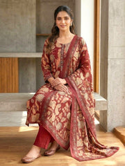 Beautiful Printed Cotton Kurta Set with Dupatta