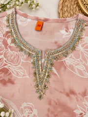 Graceful Printed Modal Kurta Set with Floral Dupatta