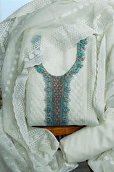Beautiful Chikankari Unstitched Suit