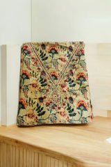 Golden Harvest – Elegant Floral Embroidered Suit Set