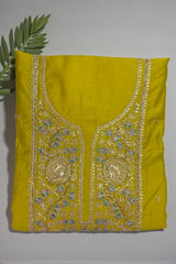 Elegant Embroidered Suit Set with Multicolor Dupatta – Festive & Party Wear Collection