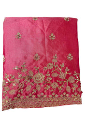 Vichitra Embroidered Suit Set with Dupatta