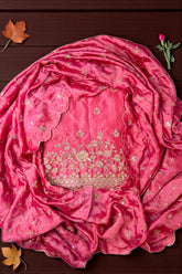 Vichitra Embroidered Suit Set with Dupatta