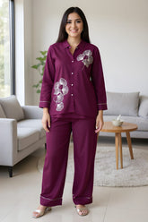 Royal Embroidered Co-ord Set