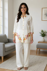 Elegant Embroidered Co-ord Set