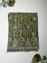 Premium Kota Silk Embroidered Unstitched Suit