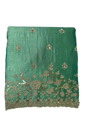 Vichitra Embroidered Suit Set with Dupatta