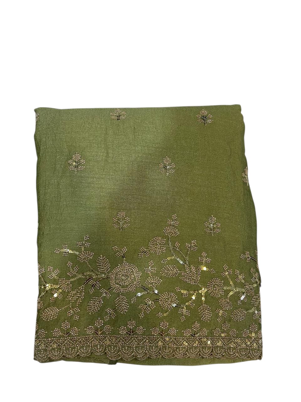 Vichitra Embroidered Suit Set with Dupatta