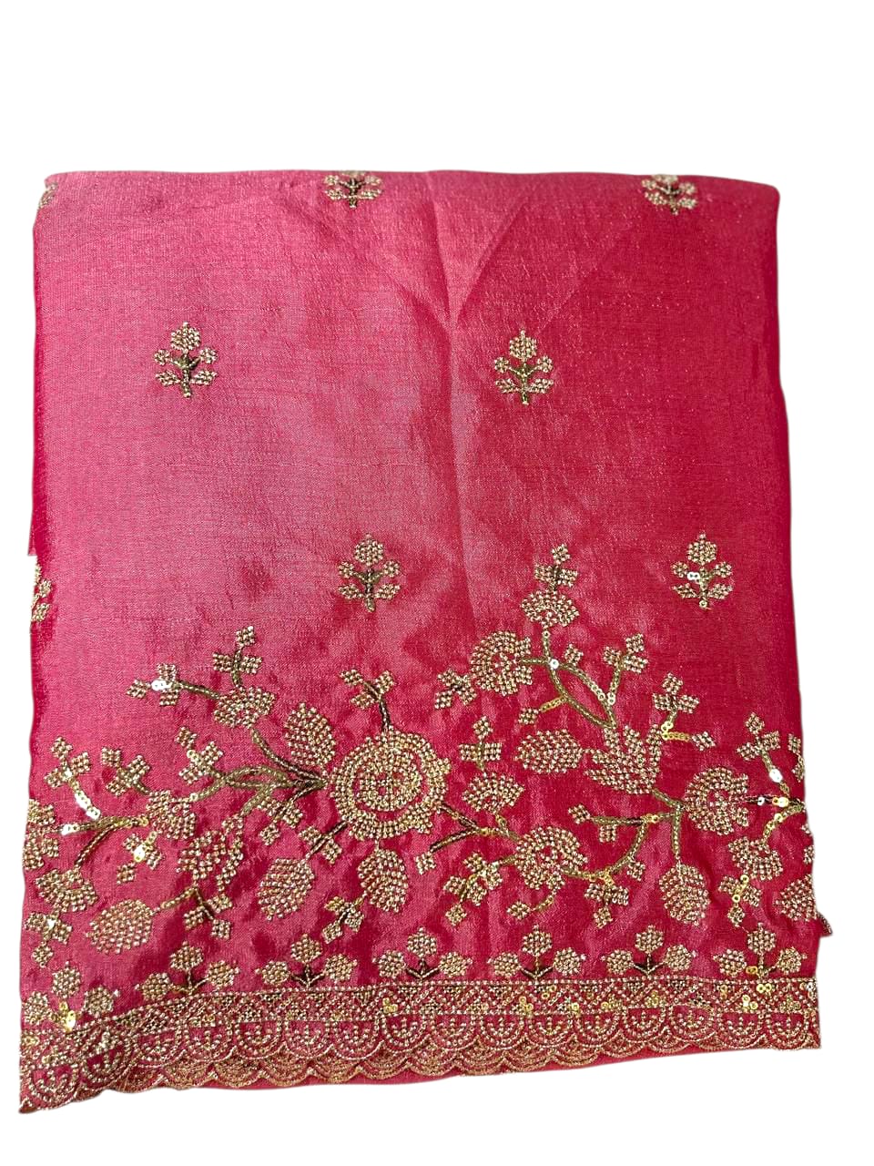 Vichitra Embroidered Suit Set with Dupatta