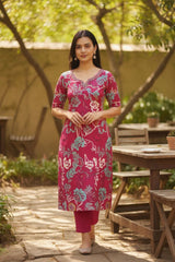 Super Soft Mul Cotton Floral Suit Set
