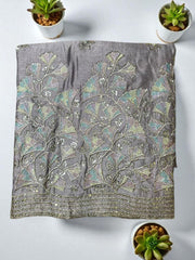 Elegant Vichitra Embroidered Unstitched Suit Set with Dupatta