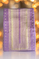 Regal Dola Silk Embroidered Unstitched Suit-Purple