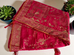 Royal Magenta Kanjivaram Art Silk Saree