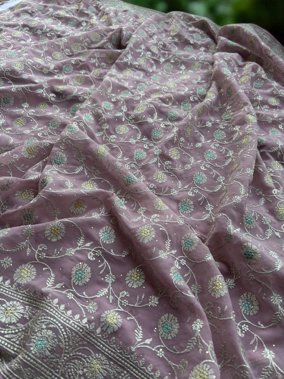 Graceful Embroidered Saree