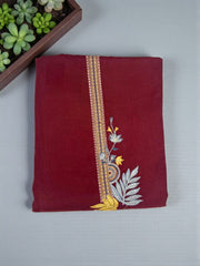 Elegant Maroon Pashmina Winter Suit