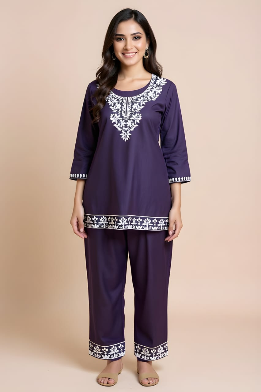 Gorgeous Thread Embroidered Co-Ord Set